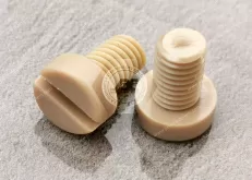 PEEK Narrow Cheese Head Slotted Screws