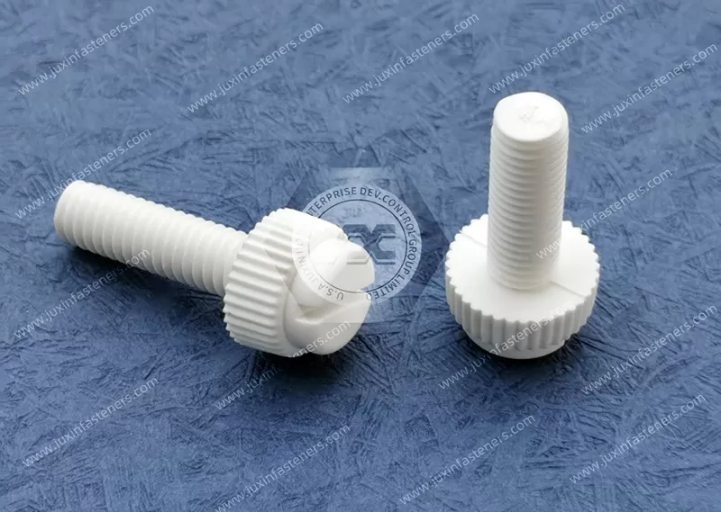PP Nylon Thumb Screws with Slotted Drive