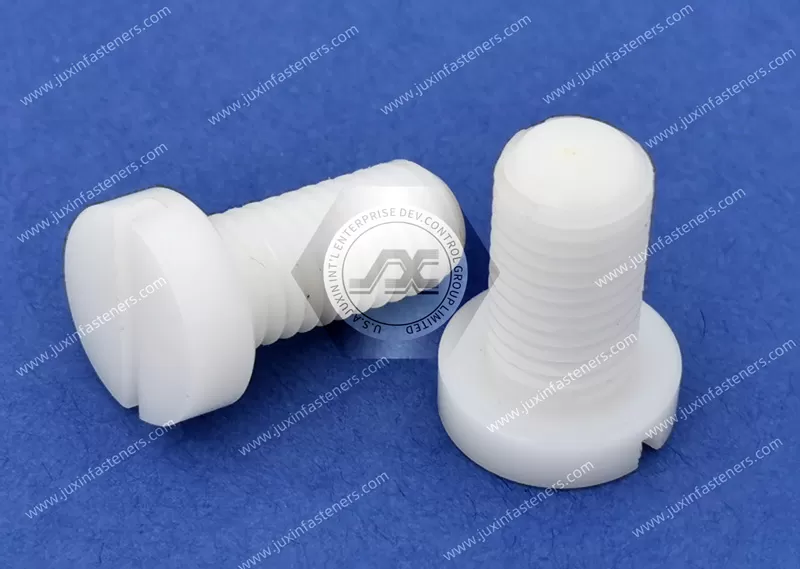 Plastic Nylon Narrow Cheese Head Slotted Screws