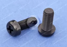 Black Nylon Pan Head Phillips Screws