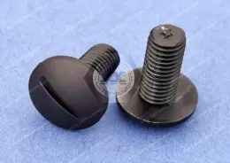 Black Nylon Pan Head Slotted Screws