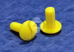 Yellow Nylon Pan Head Slotted Screws