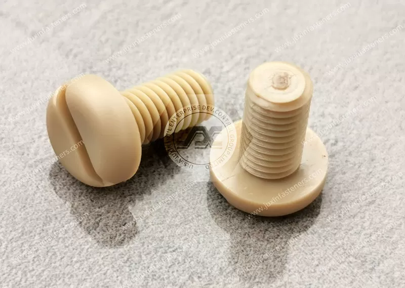PEEK Pan Head Slotted Screws