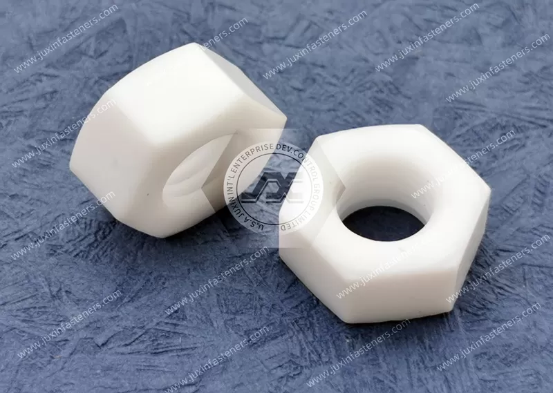 High-Strength Chemical-Resistant PVDF Hexagonal Nuts