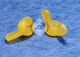Metric Plastic Yellow Nylon66 Wing Nuts
