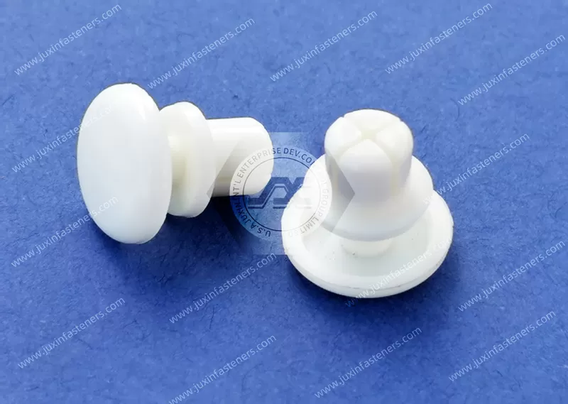 White Nylon66 Snap Rivets, R-type rivets