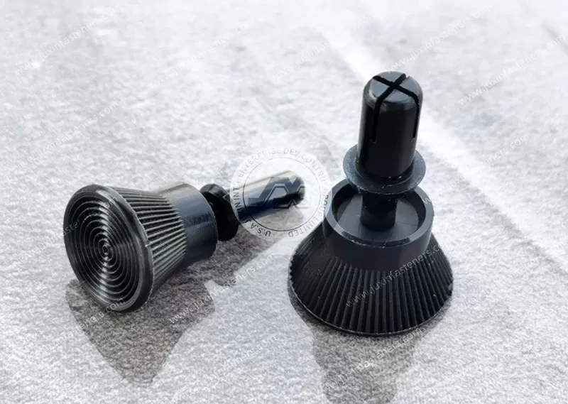 Black Snap Push-In Rivet, Releasable