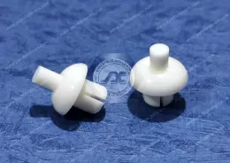 JX-RS White Nylon Push Rivet Blunt