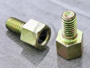 Male-female threaded hex standoffs are standard fasteners used