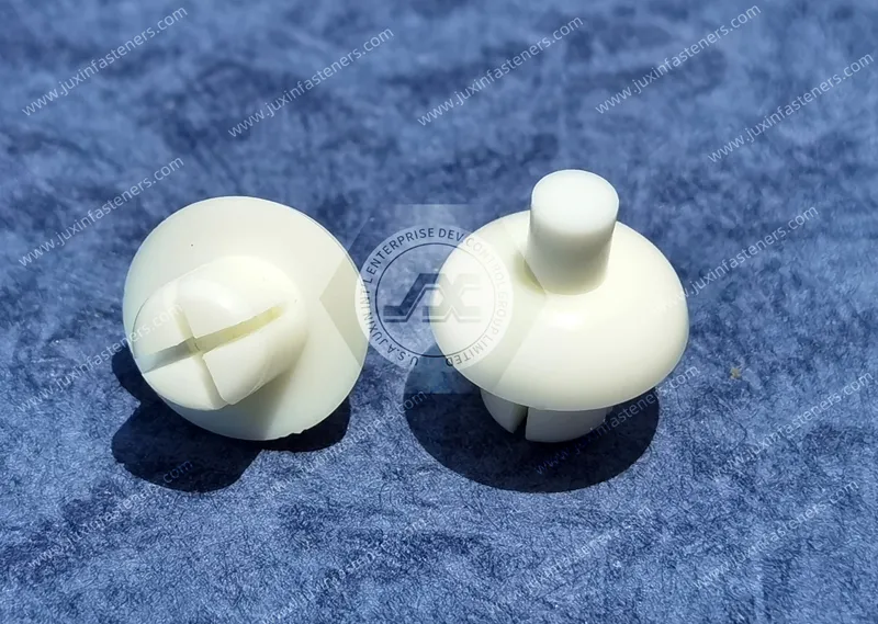White Nylon Push-In Rivet JX-GRS85