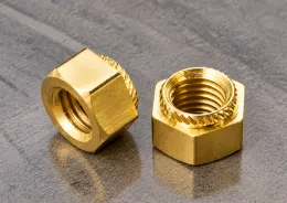 Brass Knurled Self-Clinching Hex Nuts – JX-NZFB Series